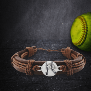 Leather Softball Charm Bracelet - Softball - To My Daughter - I'll Always Be Your No.1 Fan - Gbzn17003