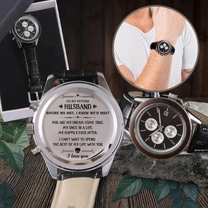 Leather Strap Watch - To My Future Husband - You Are My Dream Come True - Sjd24001