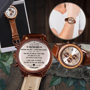 Leather Strap Watch - To My Future Husband - You Are My Dream Come True - Sjd24001