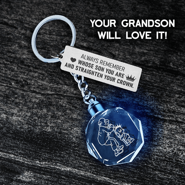 To My Grandson - Just Do Your Best - Inspirational Keychain – Voowow