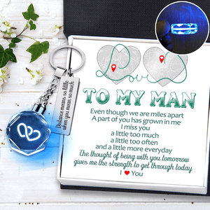 Led Light Keychain - Family - To My Man - A Part Of You Has Grown In Me - Gkwl26002