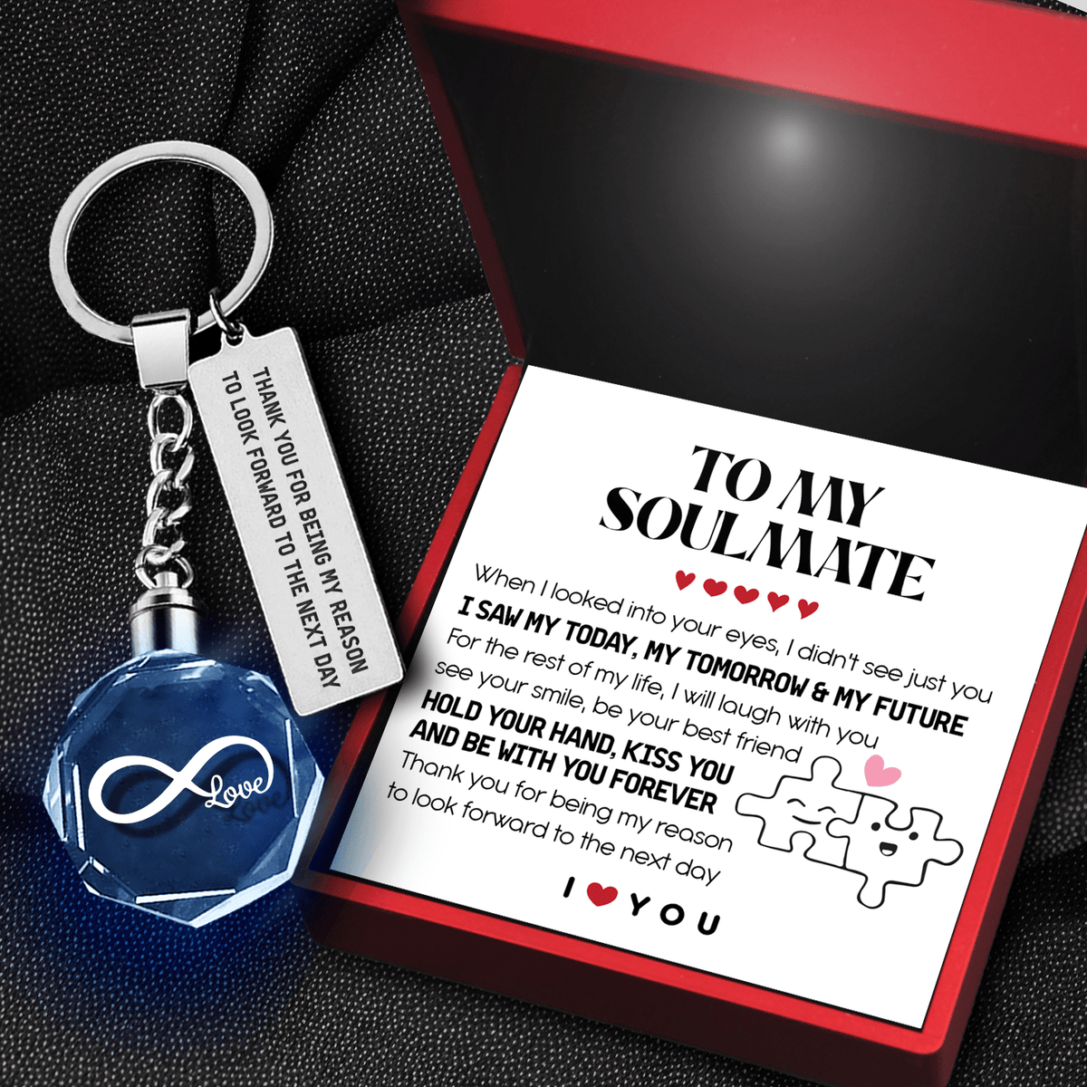 Led Light Keychain - Family - To My Soulmate - Hold Your Hand Forever - Gkwl13003