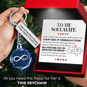 Led Light Keychain - Family - To My Soulmate - Hold Your Hand Forever - Gkwl13003