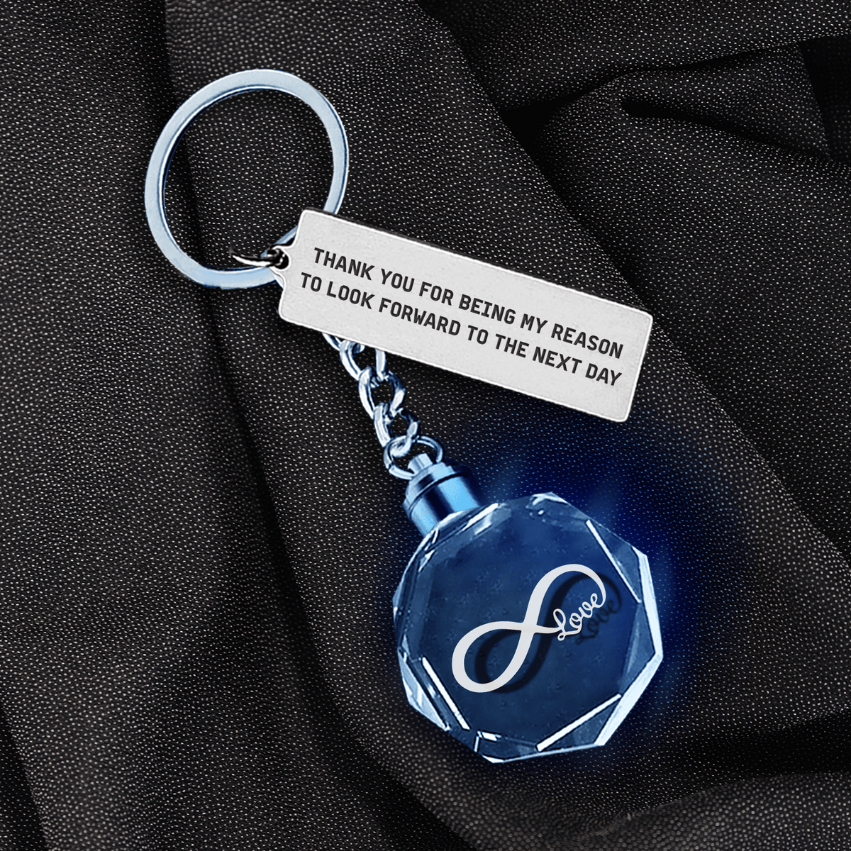 Led Light Keychain - Family - To My Soulmate - Hold Your Hand Forever - Gkwl13003