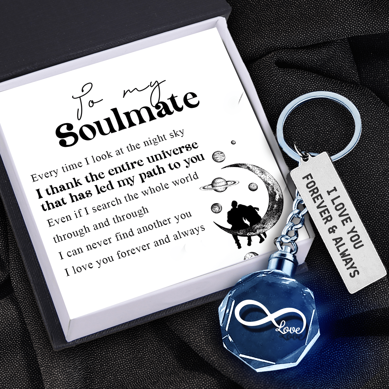 Led Light Keychain - Family - To My Soulmate - I Can Never Find Another You - Gkwl13002
