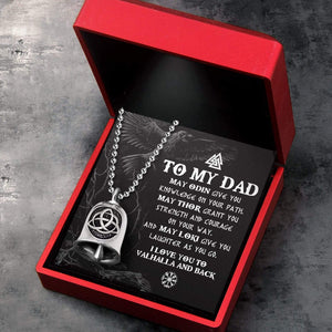 Love Knot Bell - Viking - To My Dad - I Love You To Valhalla And Back - Gnzu18003