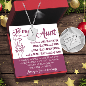 Love Letter Necklace - Family - to My Girlfriend - You Are The Stars in My Sky - Gnny13007 LED Light Box + / Gold