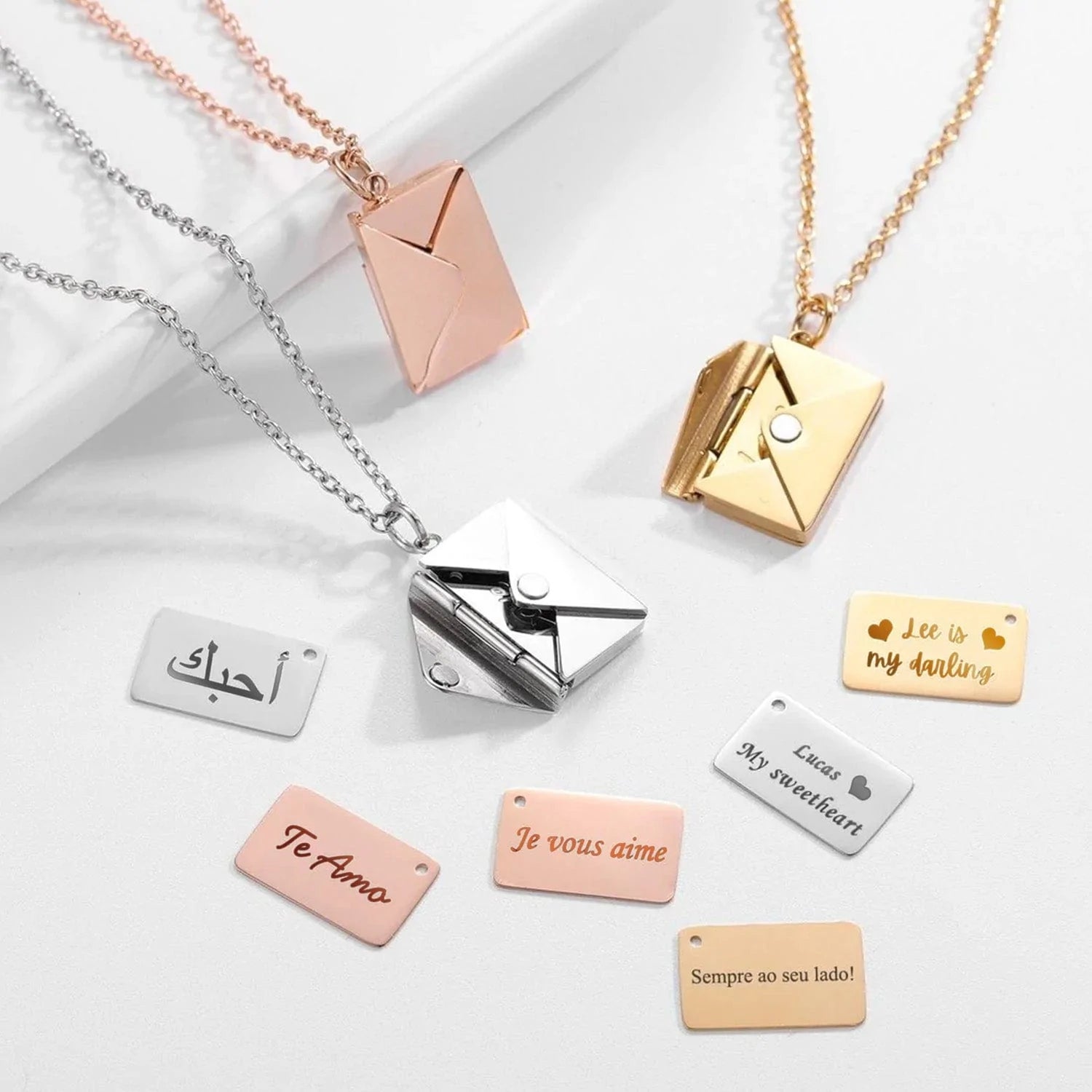 Love Letter Necklace - Family - To My Girlfriend - Thank You For