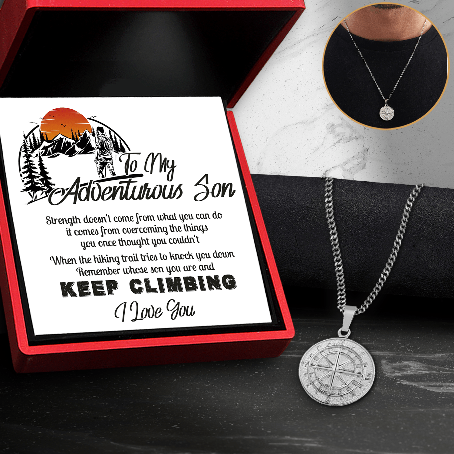 XILAZAB Compass Necklace Magnifying Glass Necklace with Mini Compass  Monocle Elderly Care Accessory Kids Hiking Necklace: Buy Online at Best  Price in UAE 