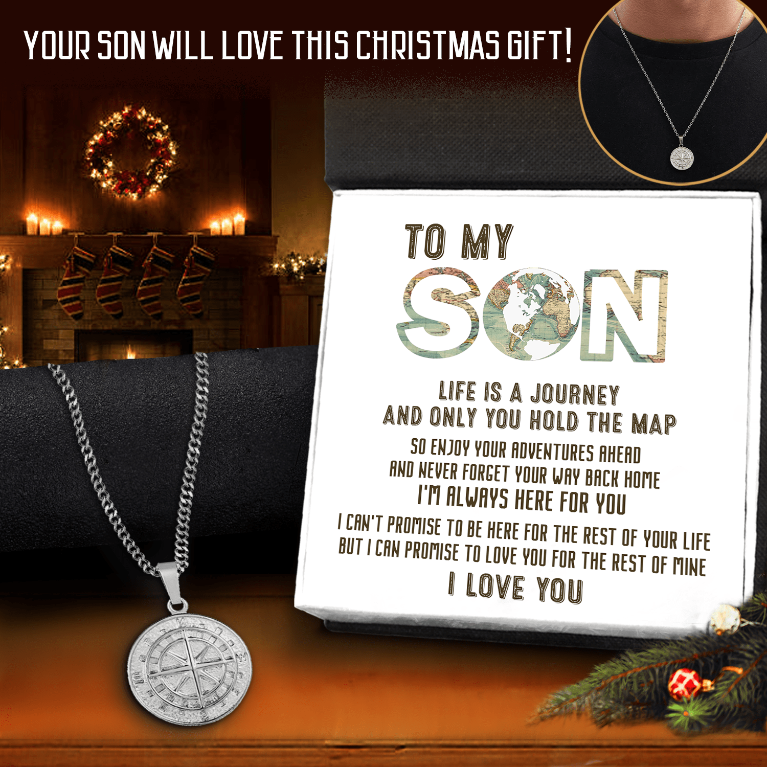 To My Son Necklace – Lifetime Memorable Gifts