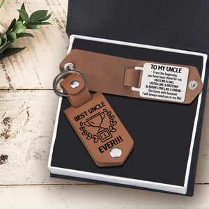 Message Leather Keychain - Family - To My Uncle - I Will Always Need You In My Life - Gkeq29003