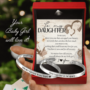 Mom & Daughter Bracelet - Family - From Mom - To My Daughter - I Love You - Gbt17009