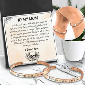 Mom & Daughter Bracelets - Skull - To My Mom - I Love You - Gbt19010