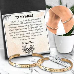 Mom & Daughter Bracelets - Skull - To My Mom - I Love You - Gbt19010