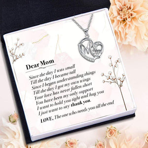 Mom Heart Necklace - Family - To My Mom - I Just Want To Say Thank You - Gnam19045