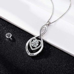 Mom Infinite Heart Necklace - Family - From Son - To My Mom - Forever Thankful To Have You As A Mom - Gnzj19008