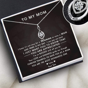 Mom Infinite Heart Necklace - Family - From Son - To My Mom - Forever Thankful To Have You As A Mom - Gnzj19008