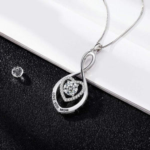 Mom Infinite Heart Necklace - Family - From Son - To My Mom - You Are The Most Wonderful One - Gnzj19006