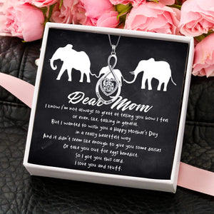 Mom Infinite Heart Necklace - Family - From Son - To My Mom - You Are The Most Wonderful One - Gnzj19006