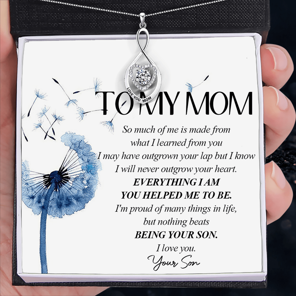 to My Mom Thank You for The Greatest Mom Delicate Heart Necklace