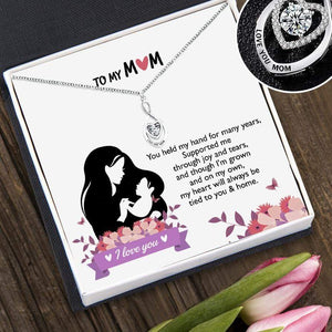 Mom Infinite Heart Necklace - To My Mom - You Held My Hand For Many Years - Gnzj19015