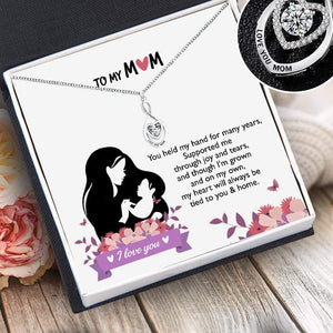 Mom Infinite Heart Necklace - To My Mom - You Held My Hand For Many Years - Gnzj19015