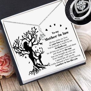 Mom Infinite Heart Necklace - To My Mother-In-Law - So Thank You For All That You Have Said - Gnzj19014