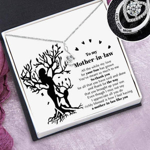 Mom Infinite Heart Necklace - To My Mother-In-Law - So Thank You For All That You Have Said - Gnzj19014