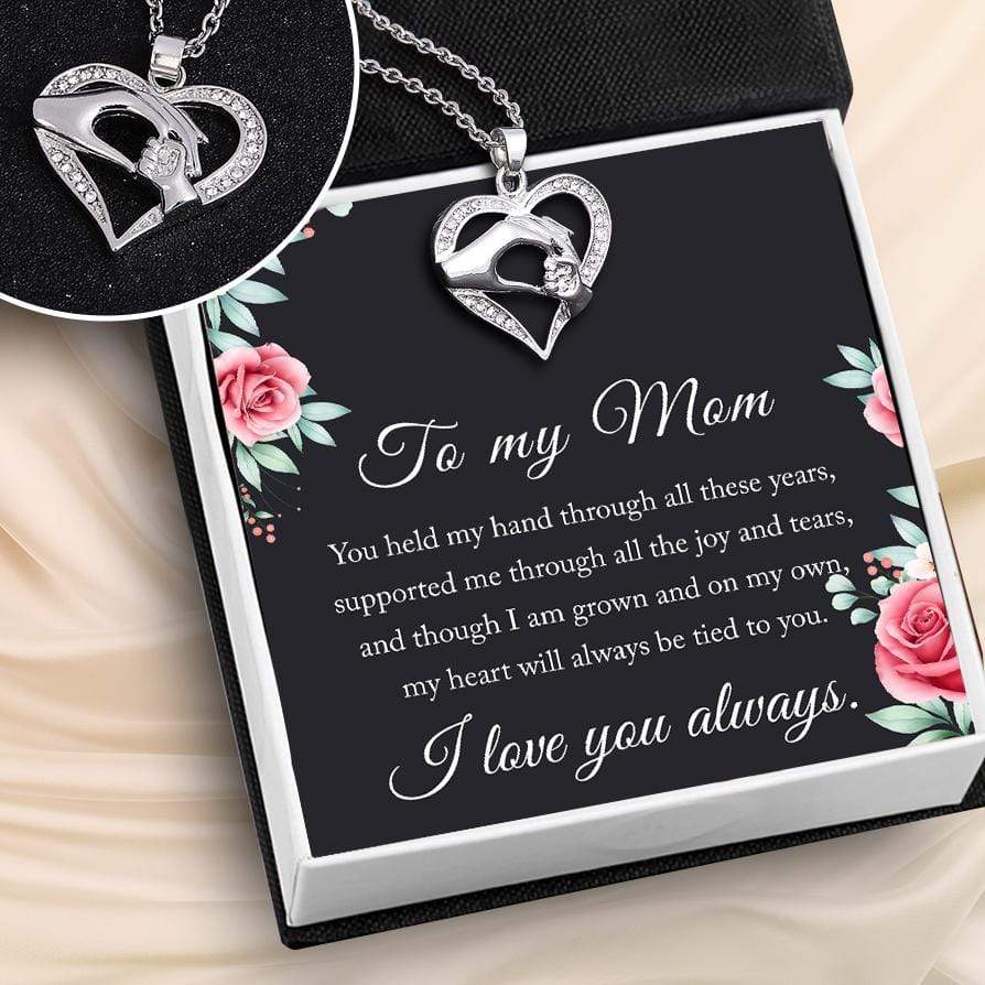 Gifts for Mom - Personalized necklace - Letter to Mom with Heart