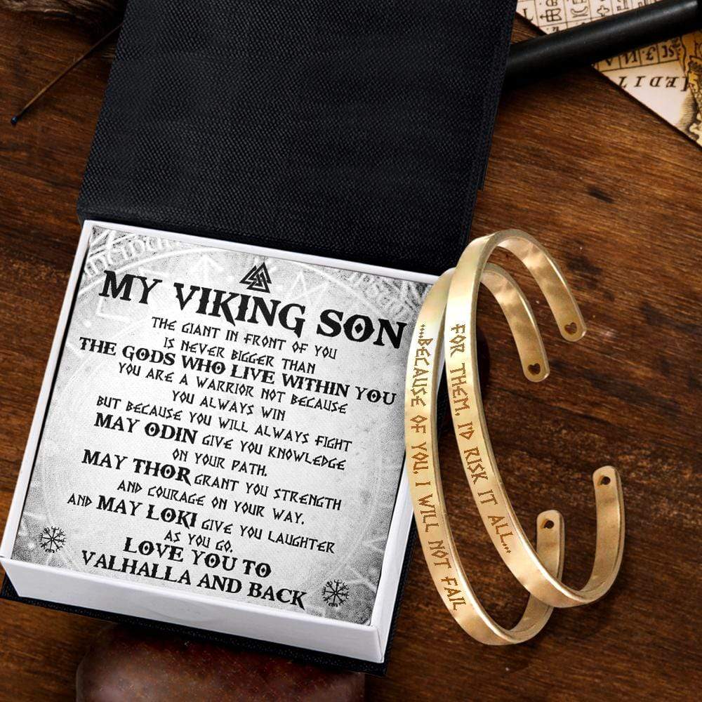 Mom & Son Bracelets - Viking - My Viking Son - Love You To Valhalla And Back - Gbt16003