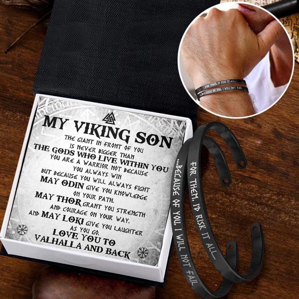 Mom & Son Bracelets - Viking - My Viking Son - Love You To Valhalla And Back - Gbt16003
