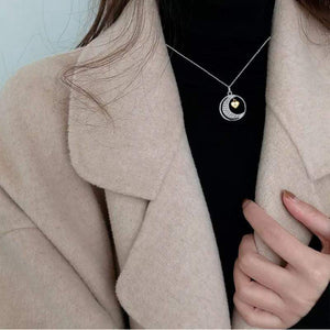Moon Necklace - Family - To My Mom - I Love You More Than I Can Say - Gnzt19001