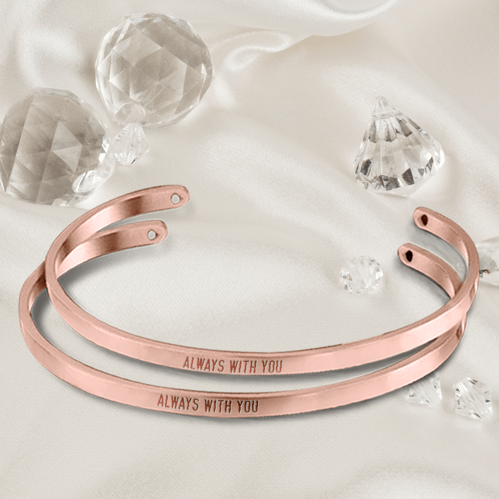 Rose gold 2025 mother daughter bracelet