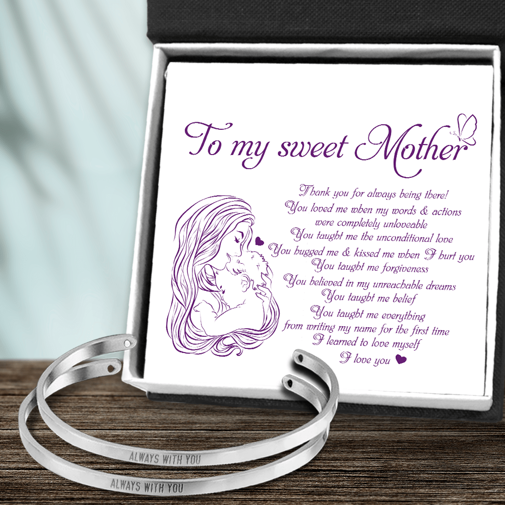 Mother Daughter Bracelets Family To My Sweet Mother You