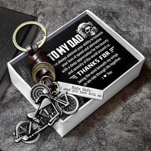 Motorcycle Keychain - Biker - To My Dad - I've Always Admired Your Ability To Balance - Gkx18014