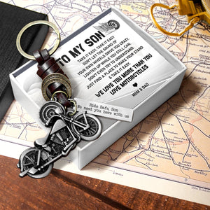 Motorcycle Keychain - Biker - To My Son - We Love You More Than You Love Motorcycles - Gkx16012