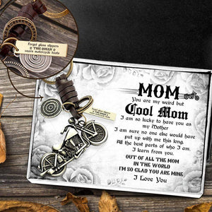 Motorcycle Keychain - To Mom - I Love You - Gkx19001