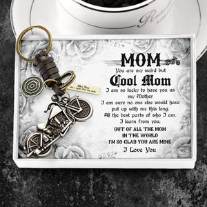 Motorcycle Keychain - To Mom - I Love You - Gkx19003