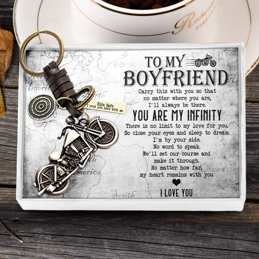 Motorcycle Keychain - To My Boyfriend - I Love You - Gkx12006