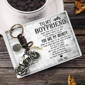 Motorcycle Keychain - To My Boyfriend - I Love You - Gkx12006