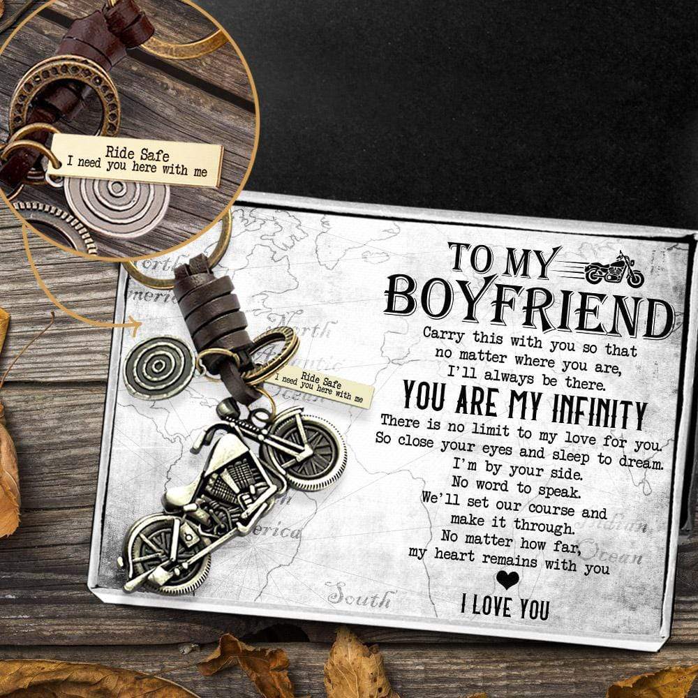 Motorcycle Keychain - To My Boyfriend - I Love You - Gkx12006