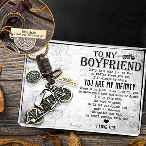 Motorcycle Keychain - To My Boyfriend - I Love You - Gkx12006