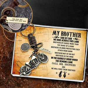 Motorcycle Keychain - To My Brother - I Always Have Your Back - Gkx33002