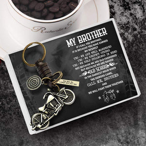 Motorcycle Keychain - To My Brother - I Always Have Your Back - Gkx33003
