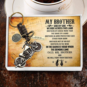 Motorcycle Keychain - To My Brother - We Always Have Your Back - Gkx33001