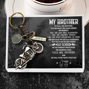 Motorcycle Keychain - To My Brother - We Always Have Your Back - Gkx33004