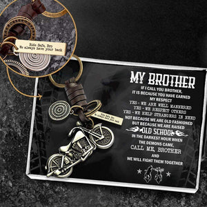 Motorcycle Keychain - To My Brother - We Always Have Your Back - Gkx33004