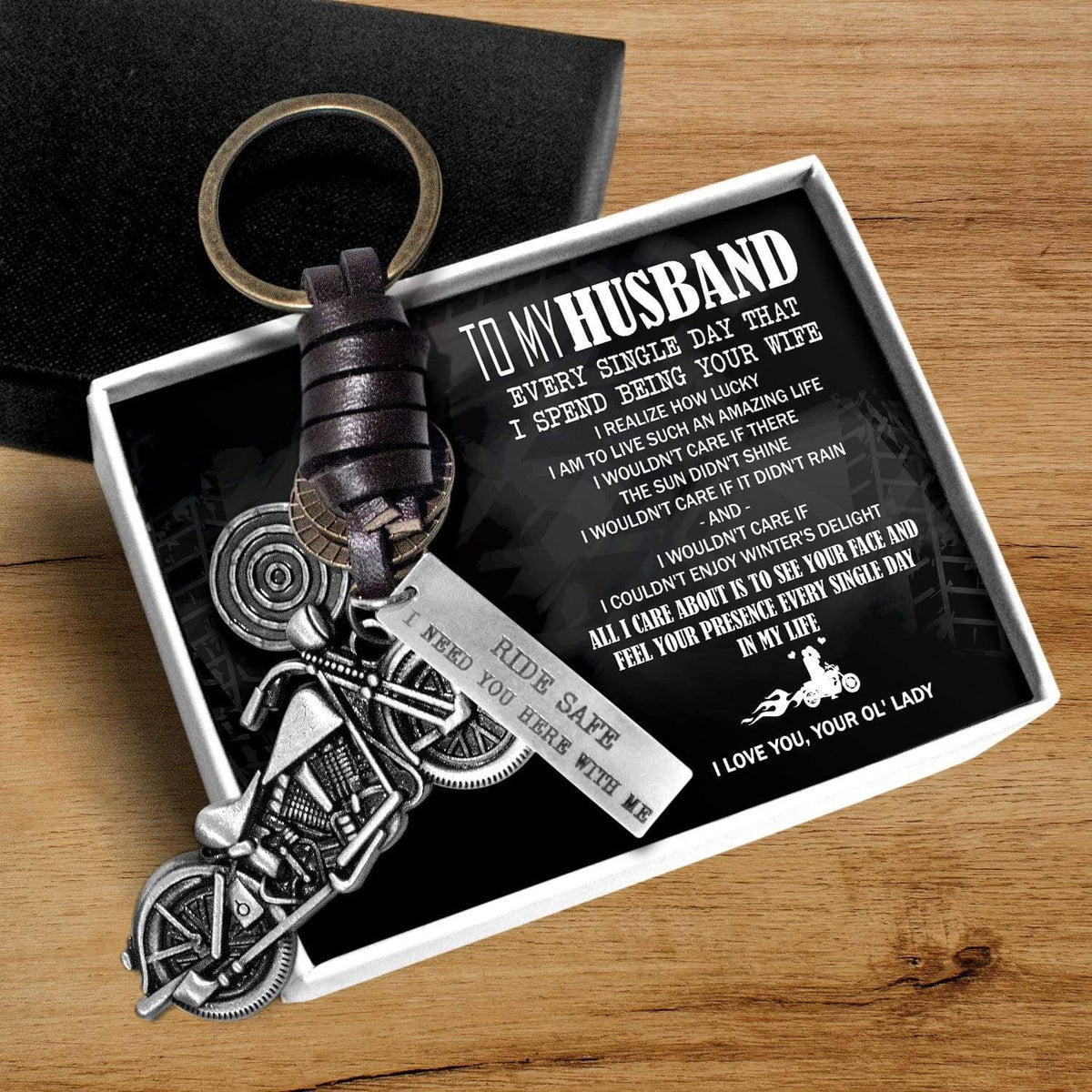 Motorcycle Keychain - To My Husband - Every Single Day That I Spend Being Your Wife - Gkx14007