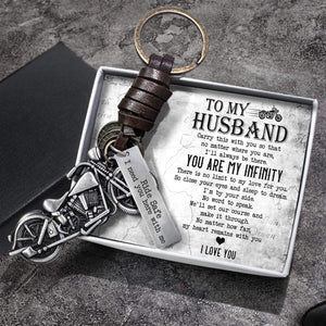 Motorcycle Keychain - To My Husband - I Love You - Gkx14006