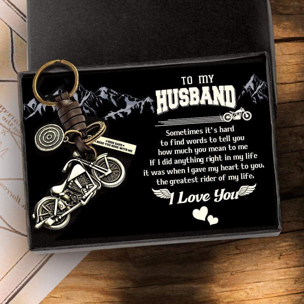Motorcycle Keychain - To My Husband - The Greatest Rider Of My Life - Gkx14003
